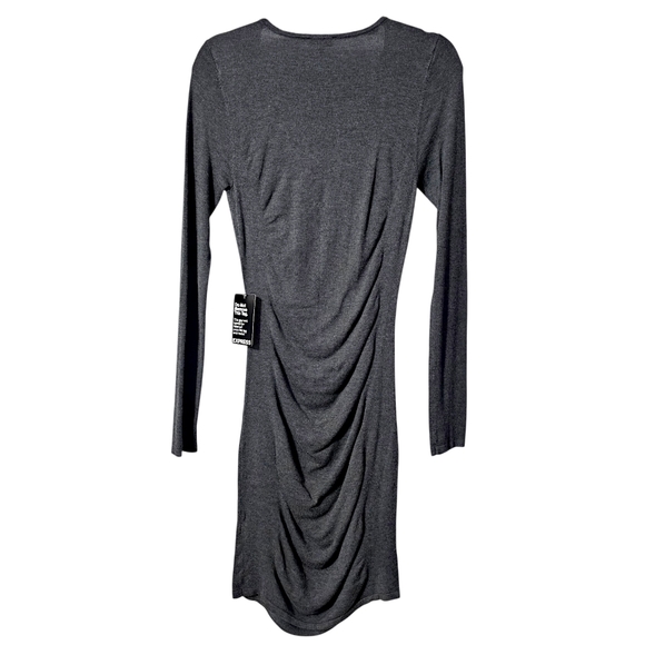 Express Rouching Long Sleeve Midi Dress - Size SP - Picture 2 of 10